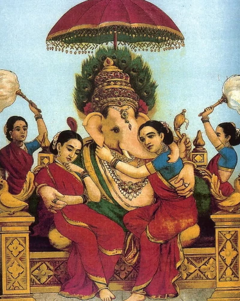Ganesh Ji — Raja Ravi Varma painting