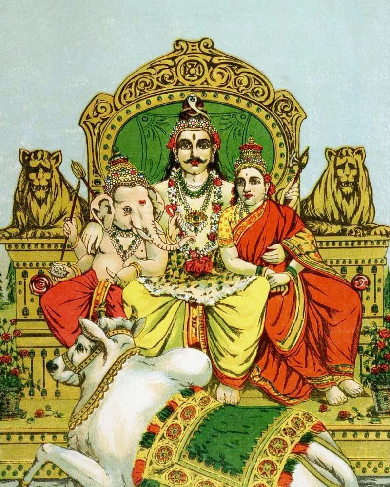 Shiva Ji — Raja Ravi Varma painting